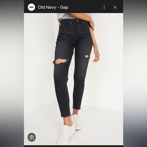 Old Navy Black Straight Leg Jeans Timeless Fit